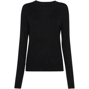 Whistles Annie Black Sparkle Crew Neck